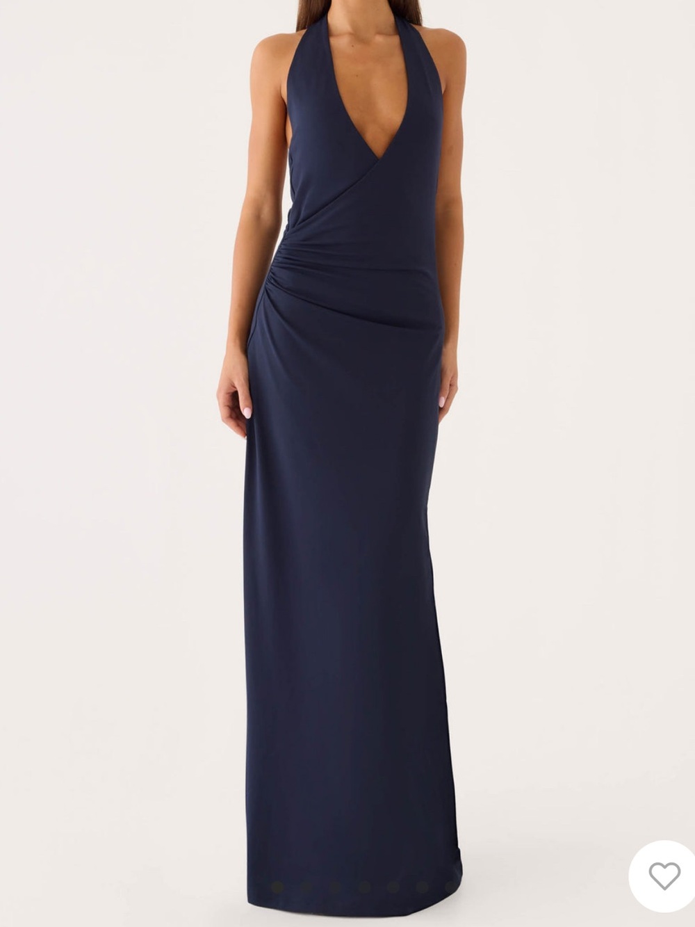 Peppermayo Navy Blue Halter Neck Dress